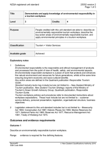 NZQA registered unit standard 25352 version 2  Page 1 of 3