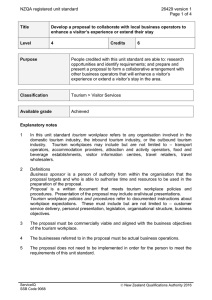NZQA registered unit standard 26429 version 1  Page 1 of 4