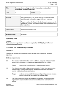 NZQA registered unit standard 28288 version 1  Page 1 of 2