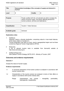 NZQA registered unit standard 8637 version 5  Page 1 of 3