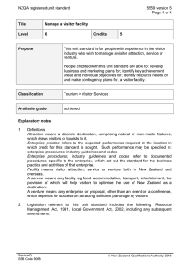 NZQA registered unit standard 5559 version 5  Page 1 of 4