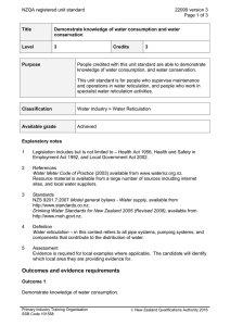 NZQA registered unit standard 22099 version 3  Page 1 of 3