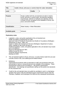 NZQA registered unit standard 27330 version 1  Page 1 of 3