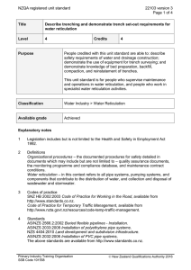 NZQA registered unit standard 22103 version 3  Page 1 of 4