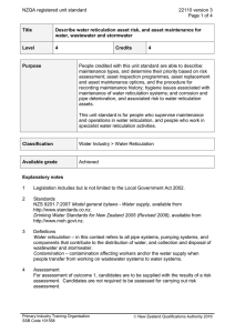 NZQA registered unit standard 22110 version 3  Page 1 of 4