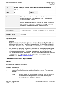 NZQA registered unit standard 20159 version 2  Page 1 of 3