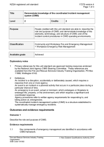 NZQA registered unit standard 17279 version 4  Page 1 of 3