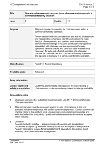 NZQA registered unit standard 23411 version 5  Page 1 of 6