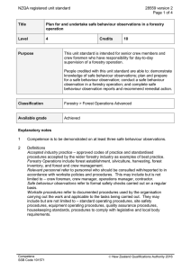 NZQA registered unit standard 28559 version 2  Page 1 of 4