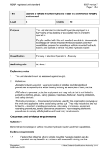 NZQA registered unit standard 6927 version7  Page 1 of 4
