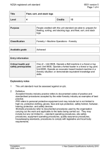 NZQA registered unit standard 6931 version 5  Page 1 of 4