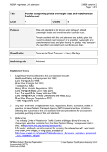 NZQA registered unit standard 23888 version 2  Page 1 of 5