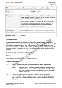 NZQA unit standard 6412 version 7