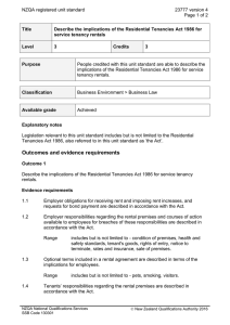 NZQA registered unit standard 23777 version 4  Page 1 of 2