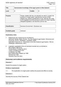 NZQA registered unit standard 11631 version 5  Page 1 of 4