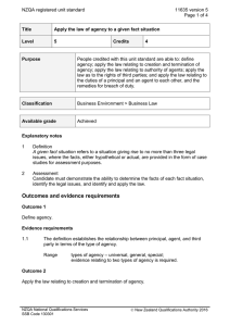 NZQA registered unit standard 11635 version 5  Page 1 of 4