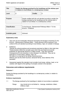 NZQA registered unit standard 23640 version 4  Page 1 of 3