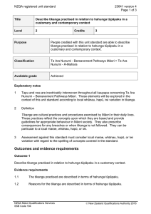 NZQA registered unit standard 23641 version 4  Page 1 of 3