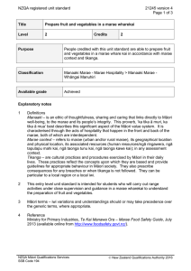 NZQA registered unit standard 21245 version 4  Page 1 of 3