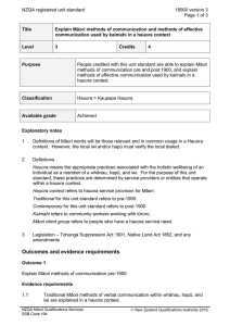 NZQA registered unit standard 18560 version 3  Page 1 of 3