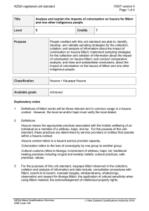 NZQA registered unit standard 15307 version 4  Page 1 of 4