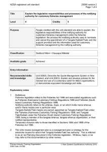 NZQA registered unit standard 25080 version 2  Page 1 of 4