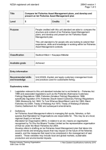 NZQA registered unit standard 26843 version 1  Page 1 of 3