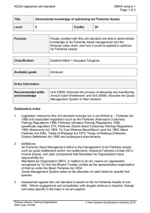 NZQA registered unit standard 26845 version 1  Page 1 of 3