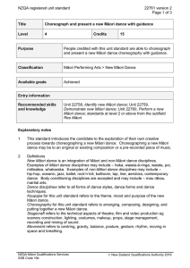 NZQA registered unit standard 22761 version 2  Page 1 of 3