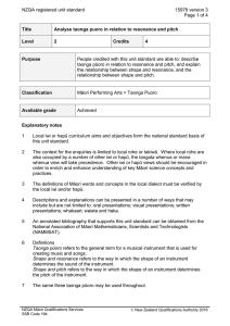 NZQA registered unit standard 15978 version 3  Page 1 of 4