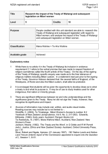 NZQA registered unit standard 10705 version 5  Page 1 of 4