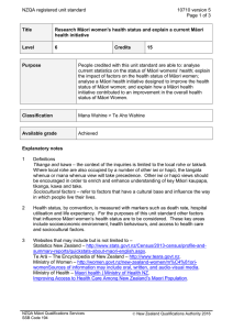 NZQA registered unit standard 10710 version 5  Page 1 of 3