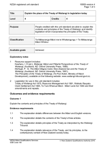 NZQA registered unit standard 16069 version 4  Page 1 of 3