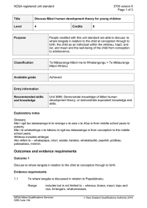 NZQA registered unit standard 3700 version 6  Page 1 of 3
