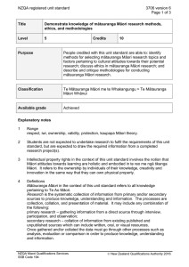 NZQA registered unit standard 3706 version 6  Page 1 of 3