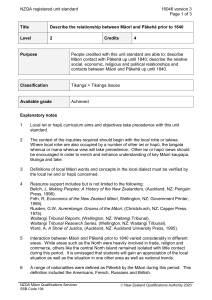 NZQA registered unit standard 16046 version 3  Page 1 of 3