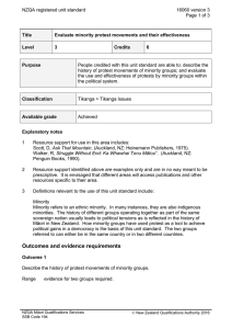 NZQA registered unit standard 16060 version 3  Page 1 of 3