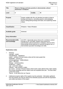 NZQA registered unit standard 2559 version 9  Page 1 of 4