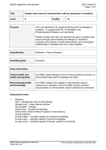 NZQA registered unit standard 2561 version 8  Page 1 of 3