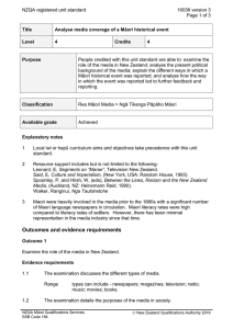 NZQA registered unit standard 16036 version 3  Page 1 of 3