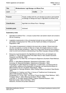 NZQA registered unit standard 18689 version 4  Page 1 of 3