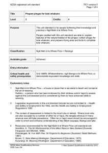 NZQA registered unit standard 7871 version 5  Page 1 of 4