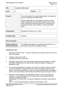NZQA registered unit standard 7889 version 5  Page 1 of 3