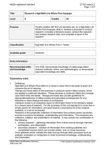 NZQA registered standard 27102 version 2  Page 1 of 6