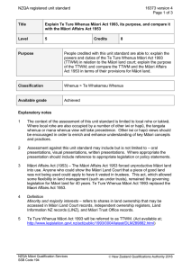 NZQA registered unit standard 16373 version 4  Page 1 of 3