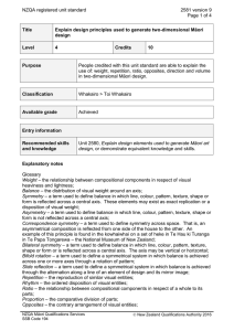 NZQA registered unit standard 2581 version 9  Page 1 of 4