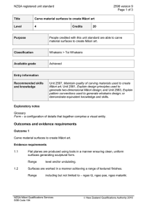 NZQA registered unit standard 2598 version 9  Page 1 of 3