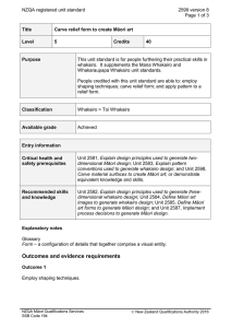NZQA registered unit standard 2599 version 8  Page 1 of 3