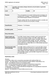 NZQA registered unit standard 2592 version 8  Page 1 of 4