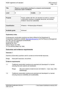 NZQA registered unit standard 2579 version 9  Page 1 of 3